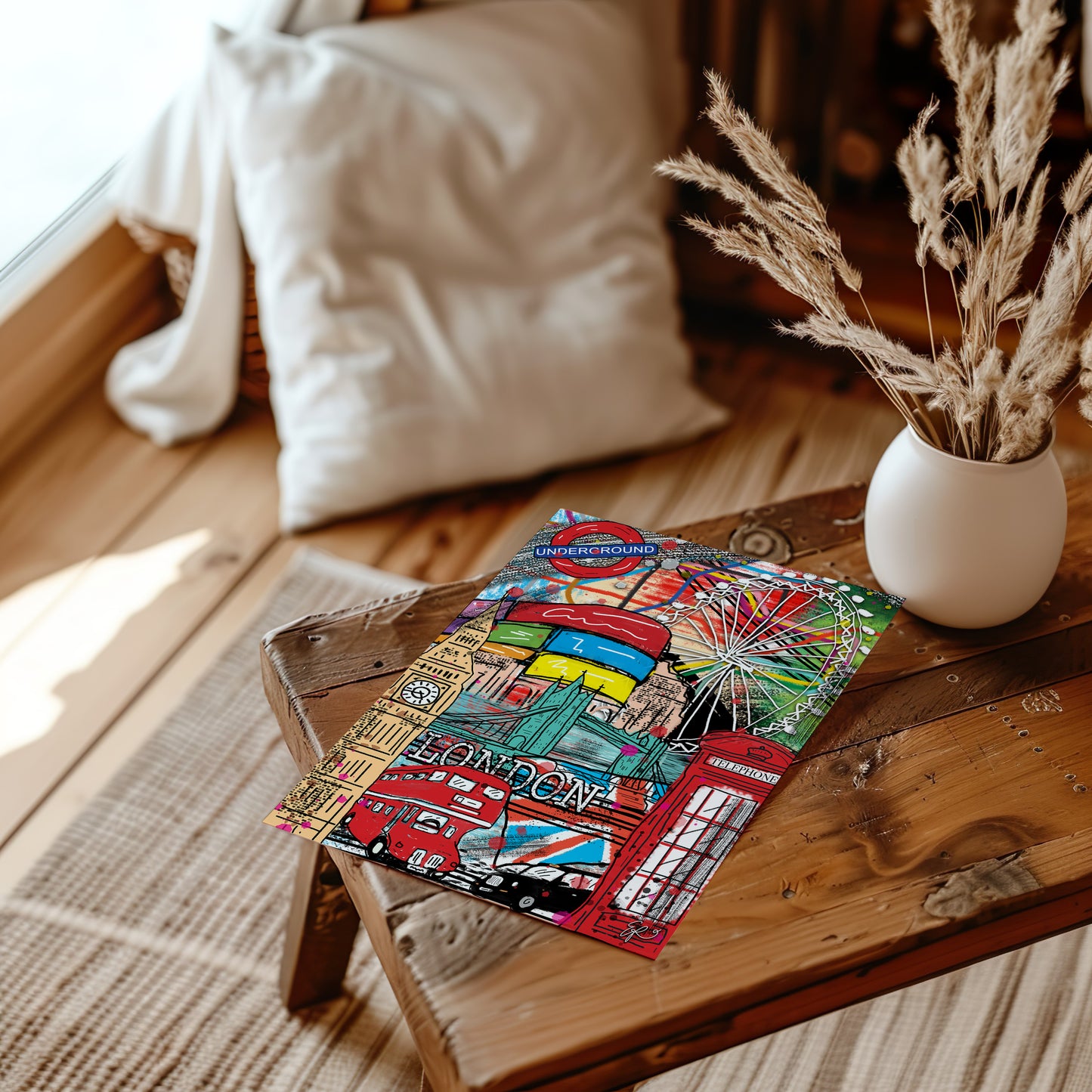 London Hand-drawn and Illustrated Art Print