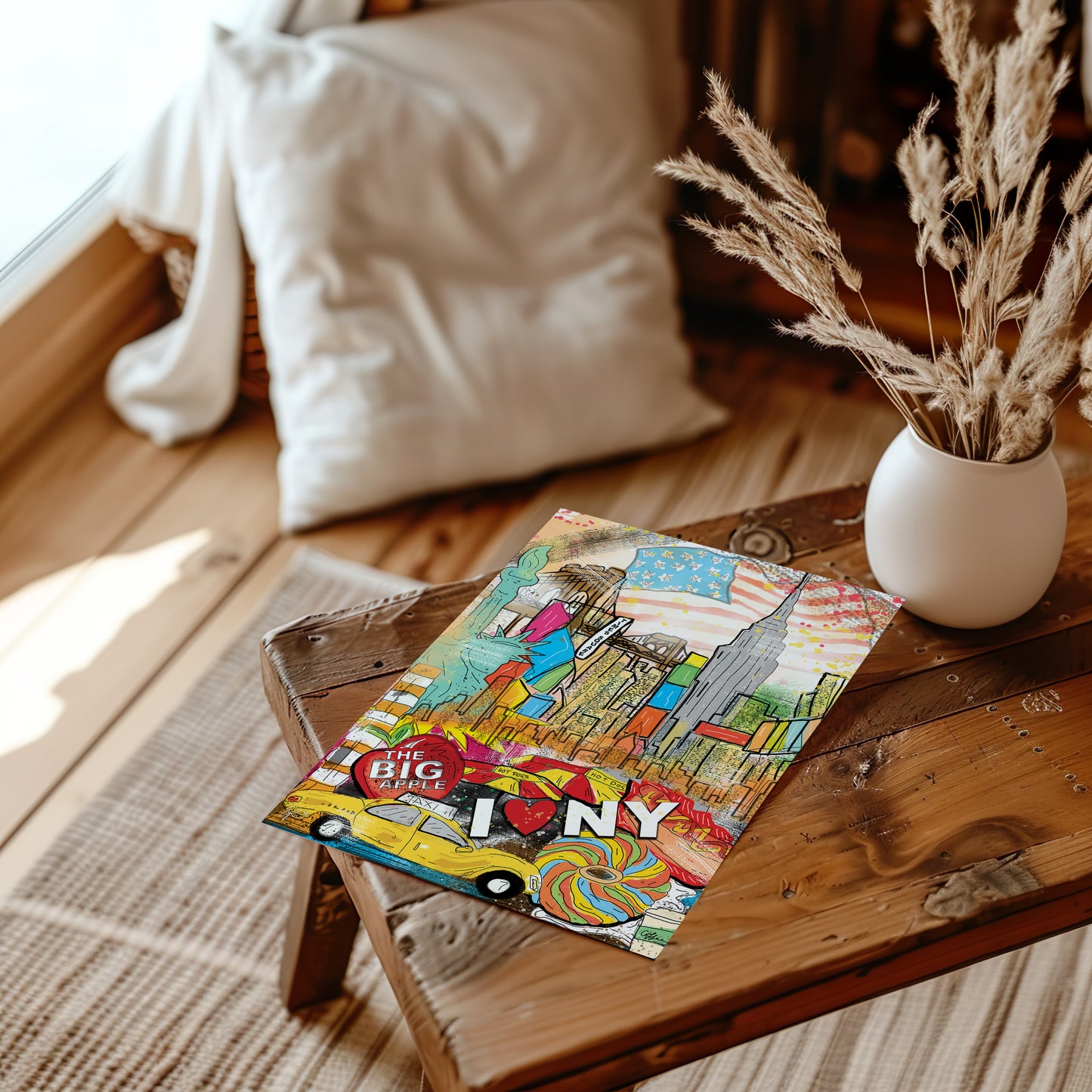 New York City Hand-drawn and Illustrated Art Print