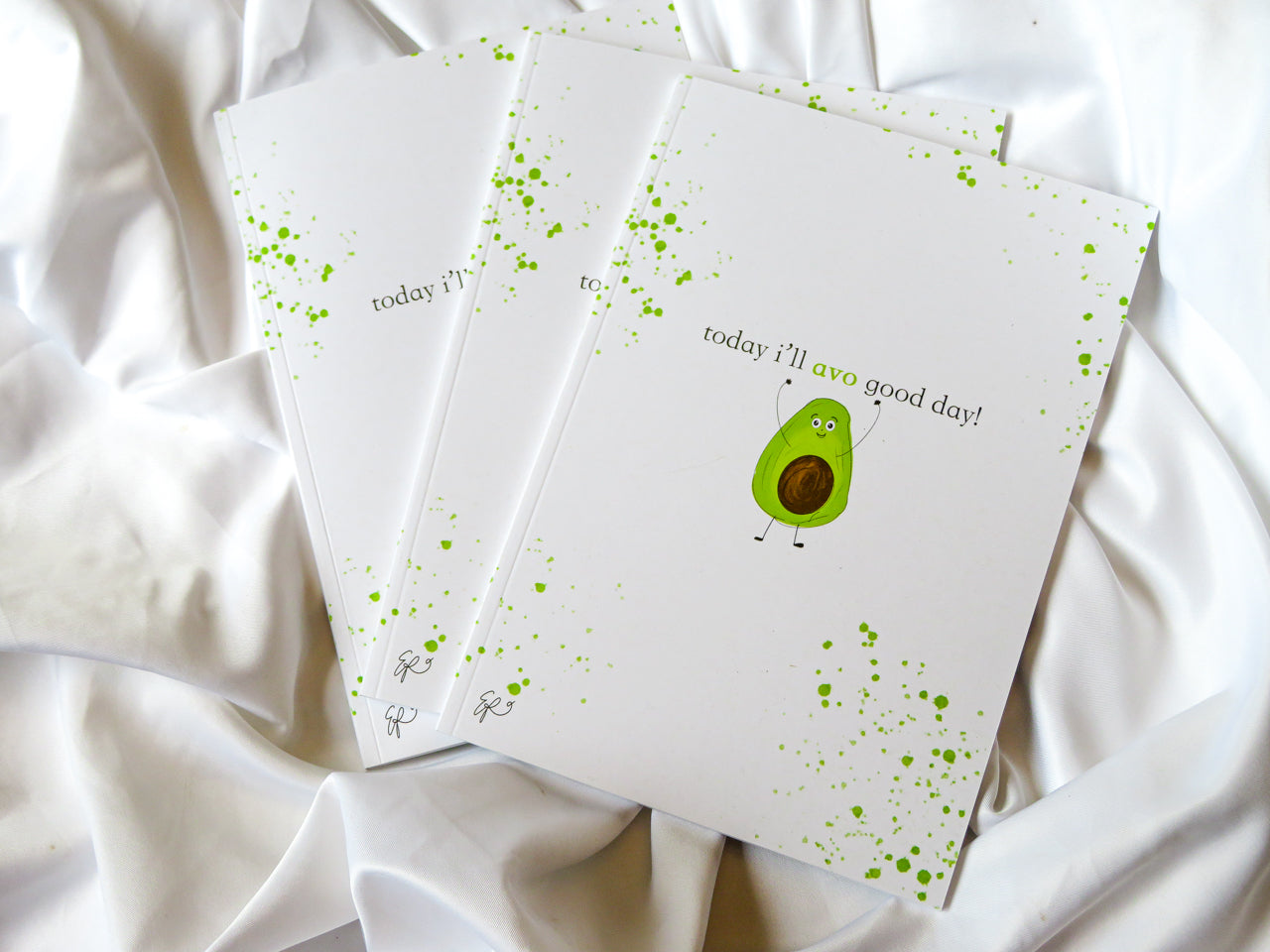 'Today I'll Avo Good Day' A5 Small Avocado Notebook