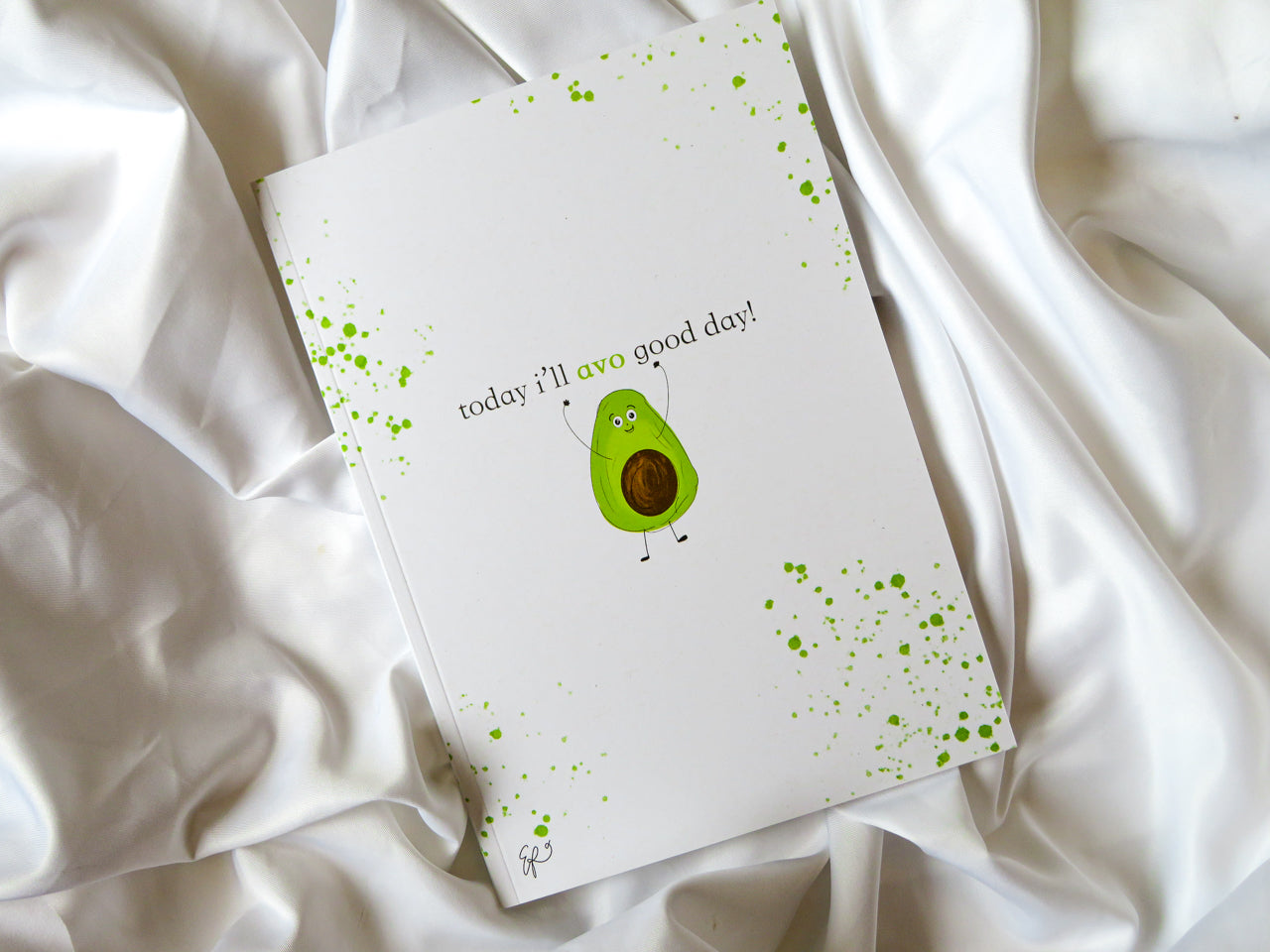 'Today I'll Avo Good Day' A5 Small Avocado Notebook