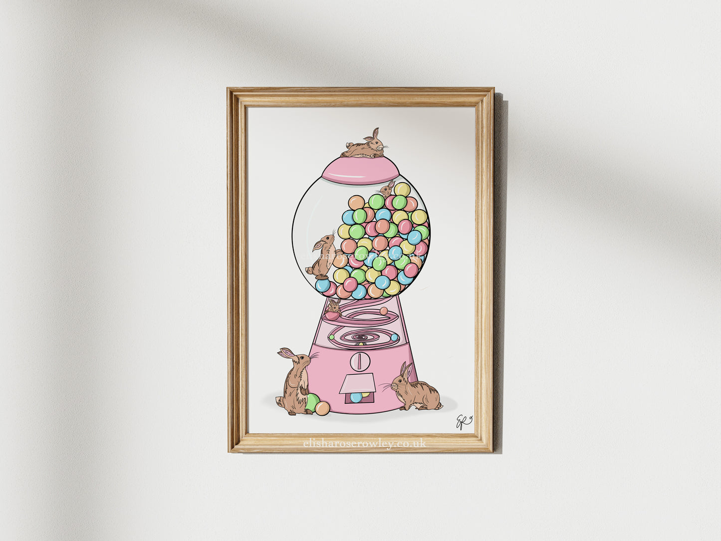 Bubblegum Bunnies - Hand-drawn and Illustrated Print