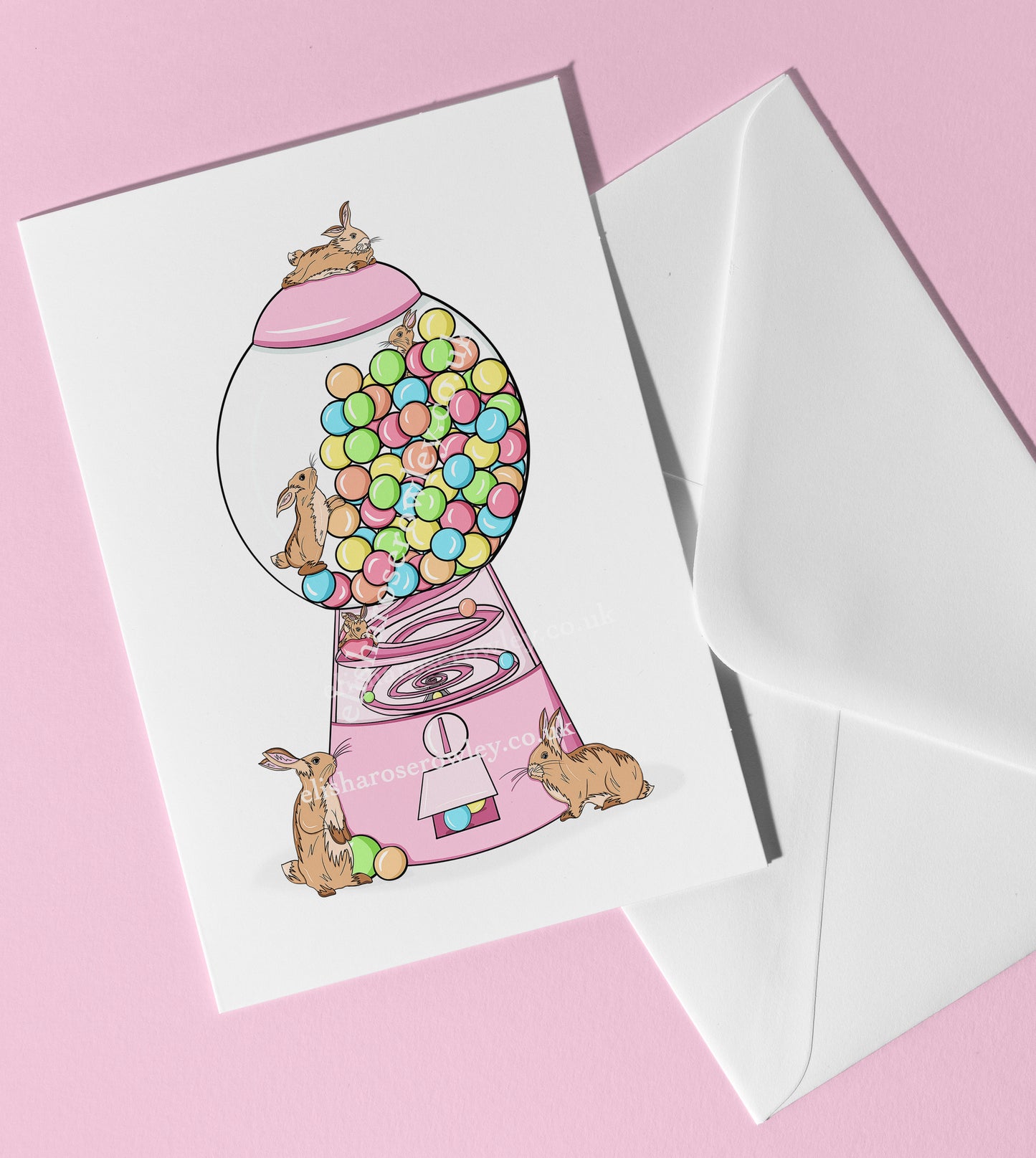 Bubblegum Bunnies Birthday/Easter Greeting Card A5