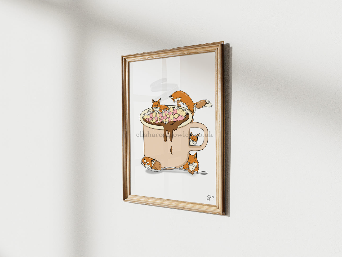 Fox Chocolate - Hand-drawn and Illustrated Art Print