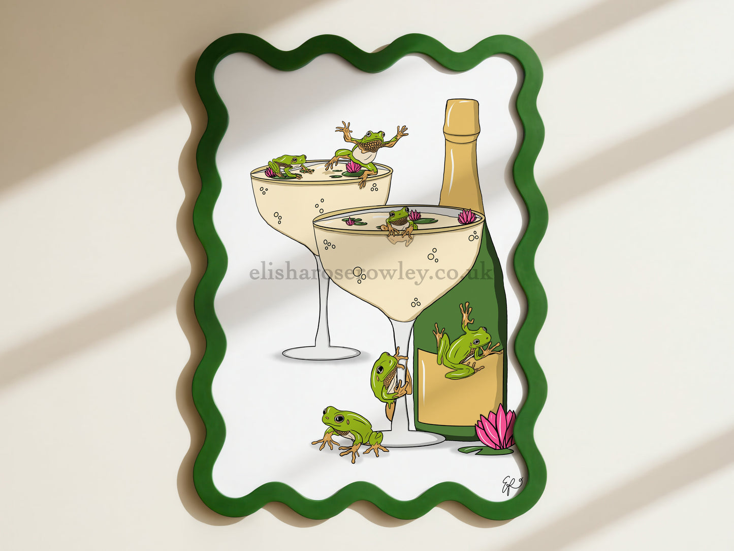 Fizzy Frogs - Hand-drawn and Illustrated Art Print
