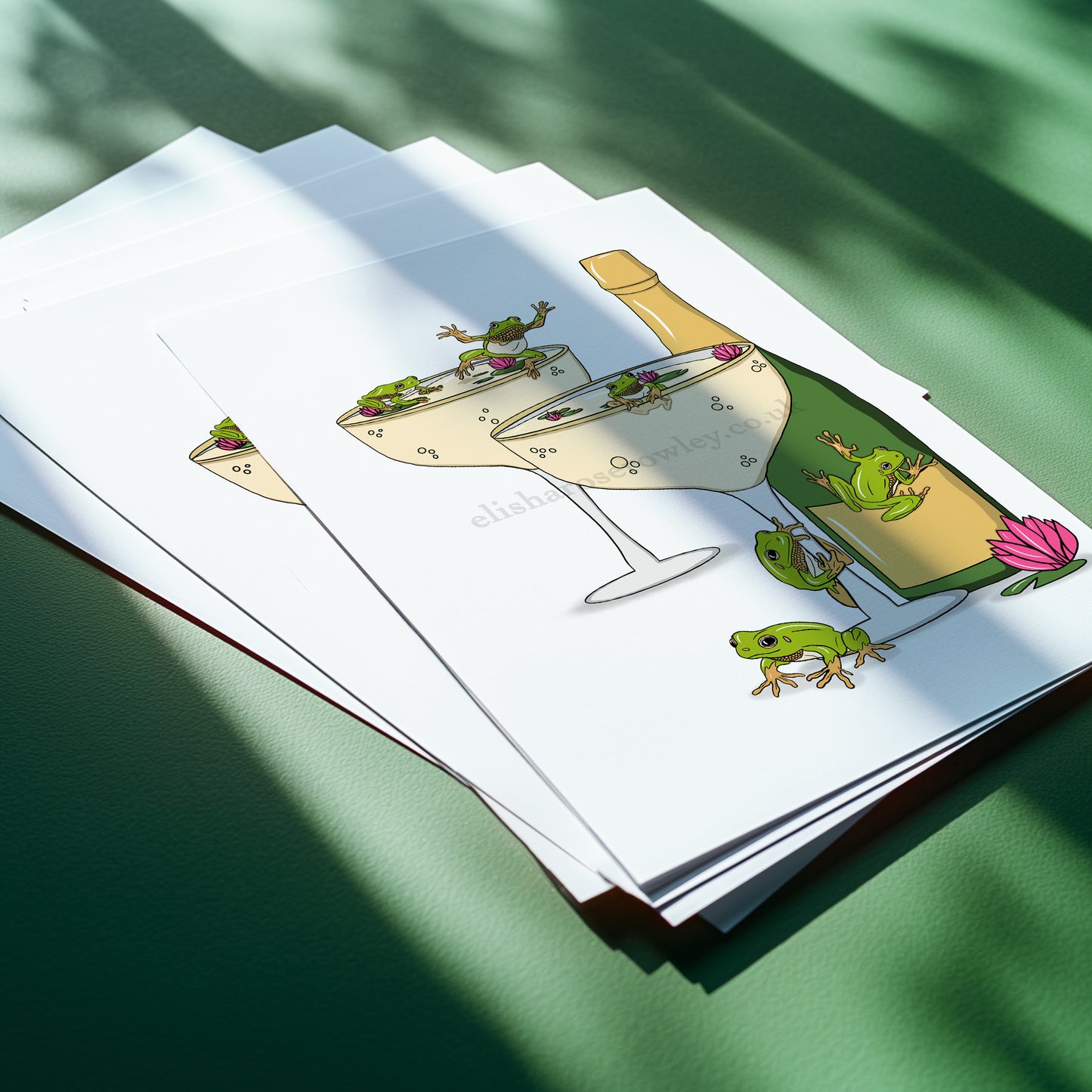 Fizzy Frogs - Hand-drawn and Illustrated Art Print