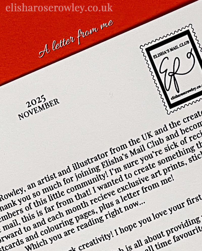 Elisha's Monthly Mail Club!