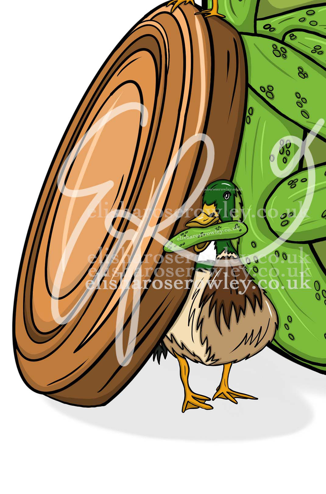 Pickle Pond - Hand-drawn and Illustrated Art Print