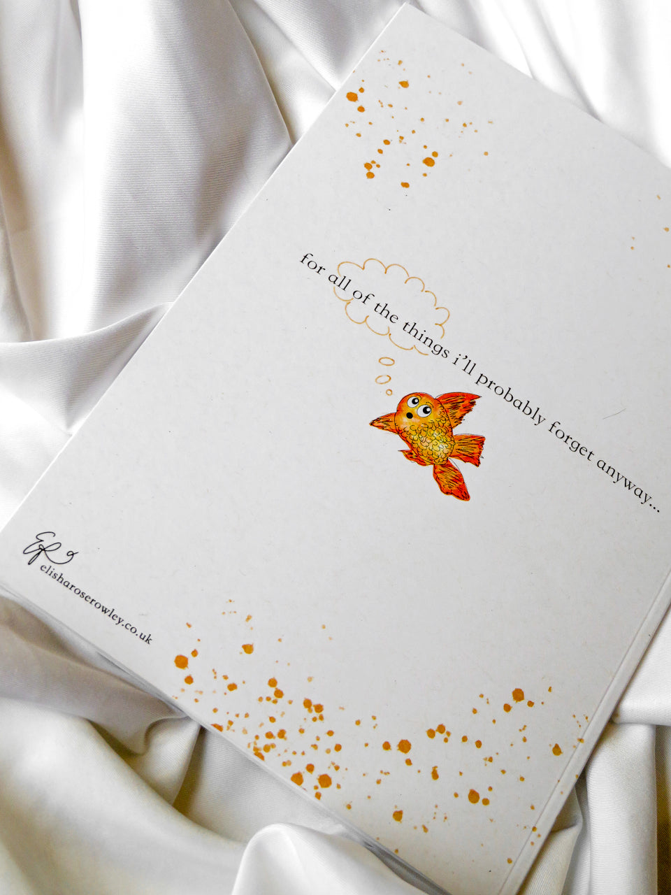 'If Only I had a Notebook' A5 Small Goldfish Notebook