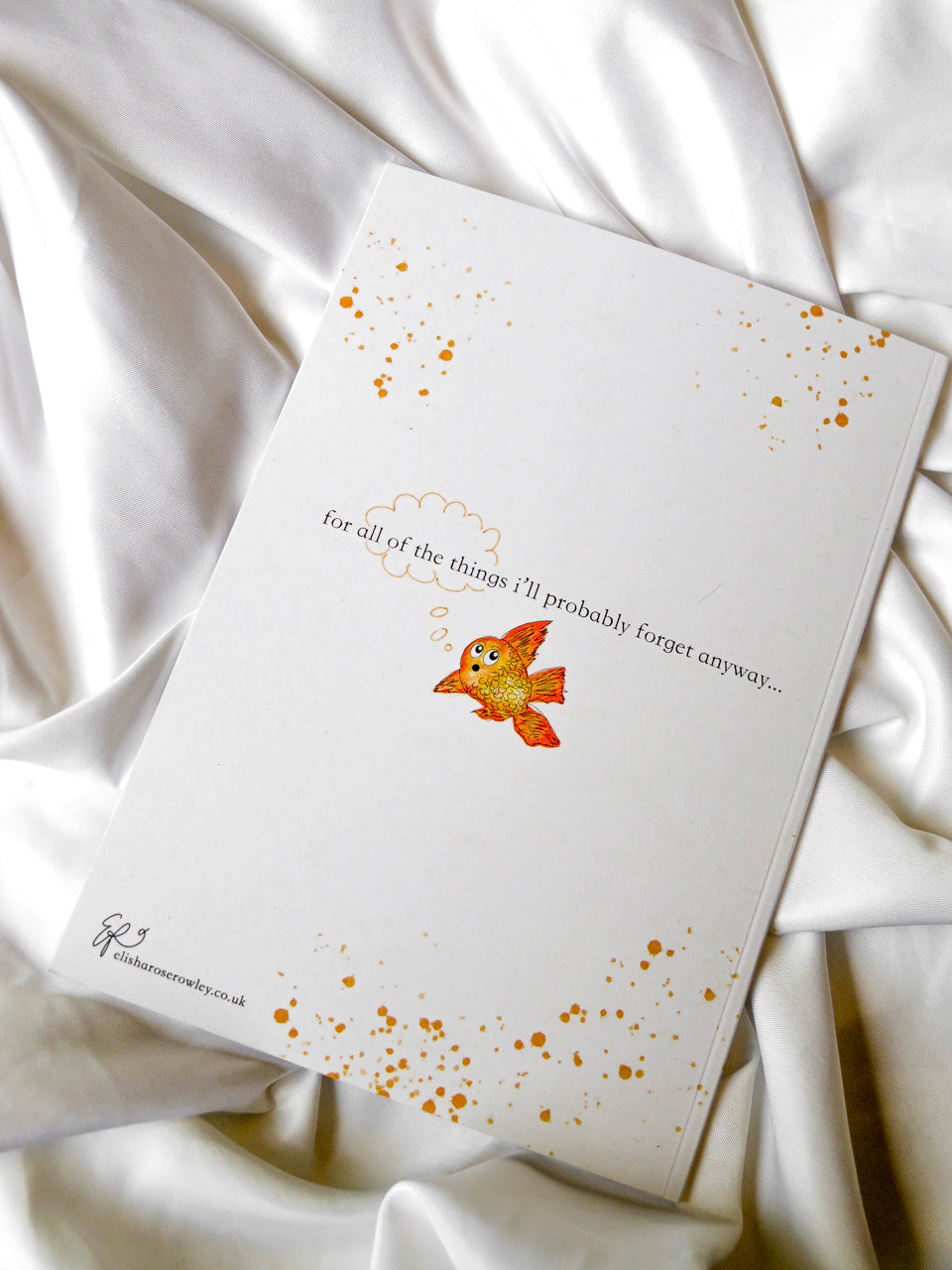 'If Only I had a Notebook' A5 Small Goldfish Notebook