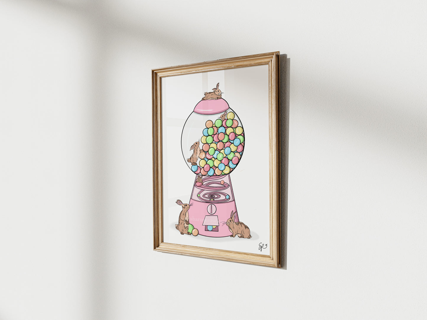 Bubblegum Bunnies - Hand-drawn and Illustrated Print