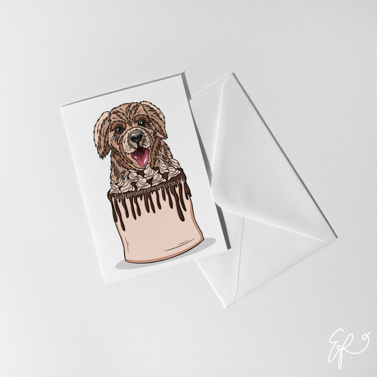 Dog Cake, Birthday/Every-Day Greeting Card A5