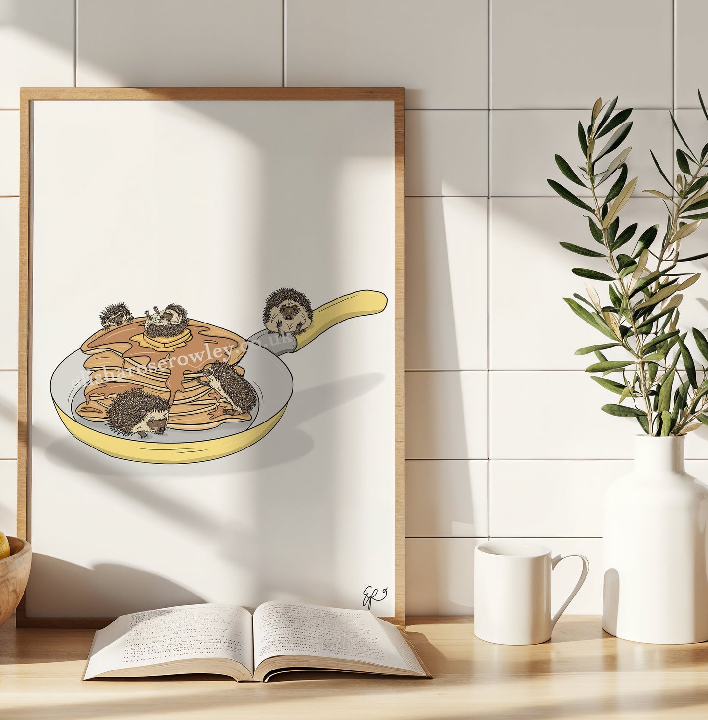 Prickles and Pancakes - Hand-drawn and Illustrated Art Print