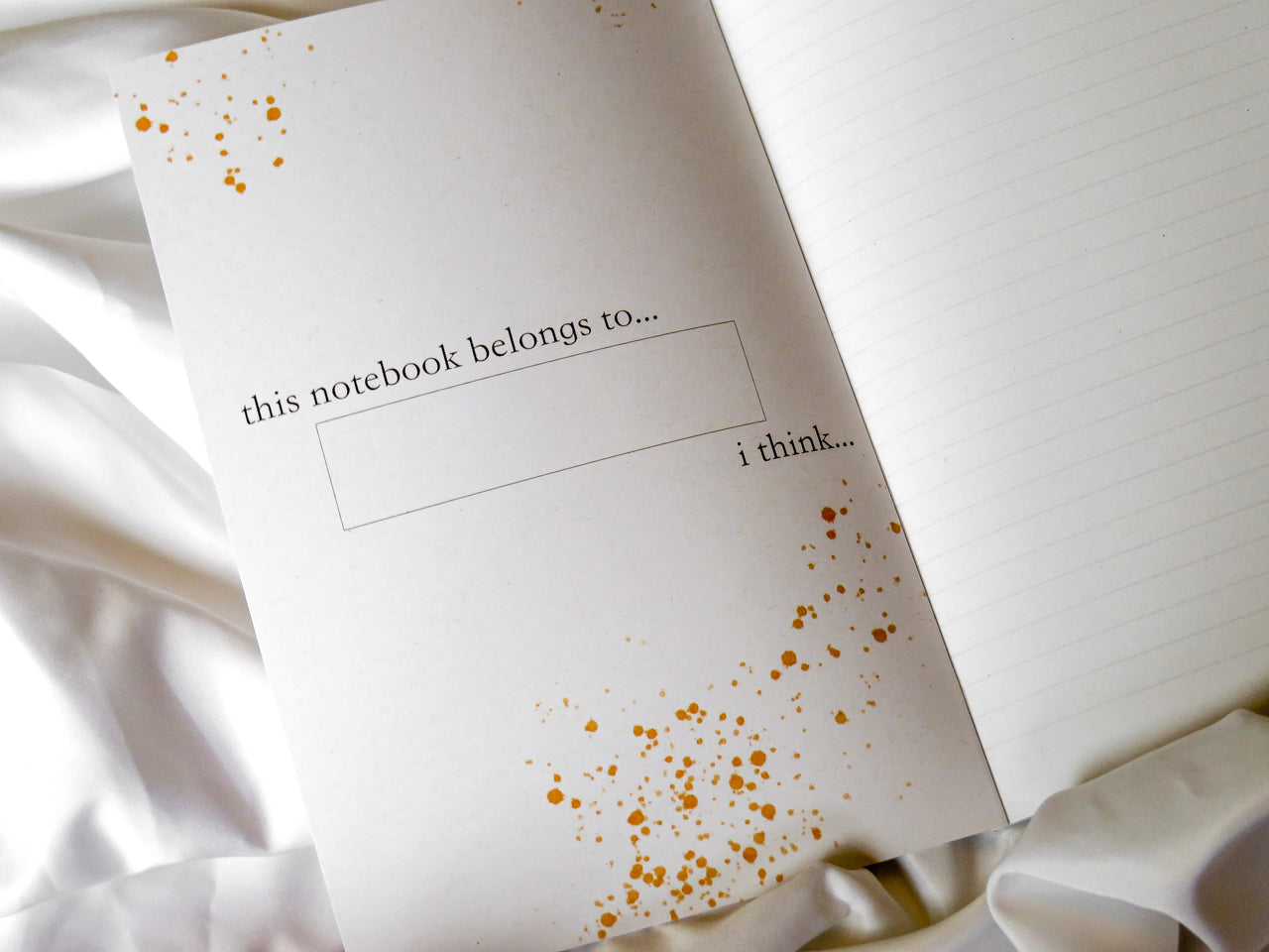 'If Only I had a Notebook' A5 Small Goldfish Notebook