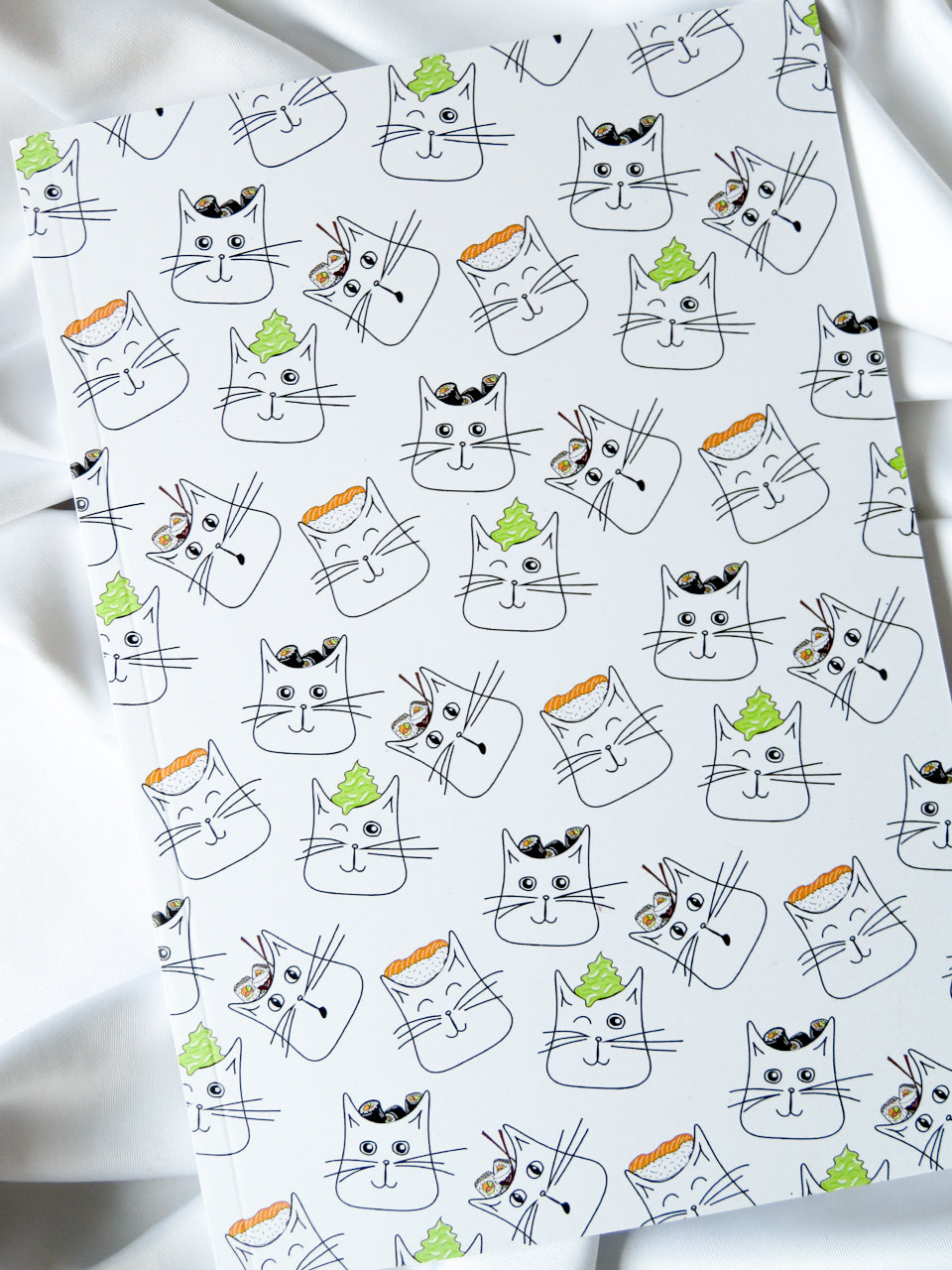 Sushi Cats Notebook, A5