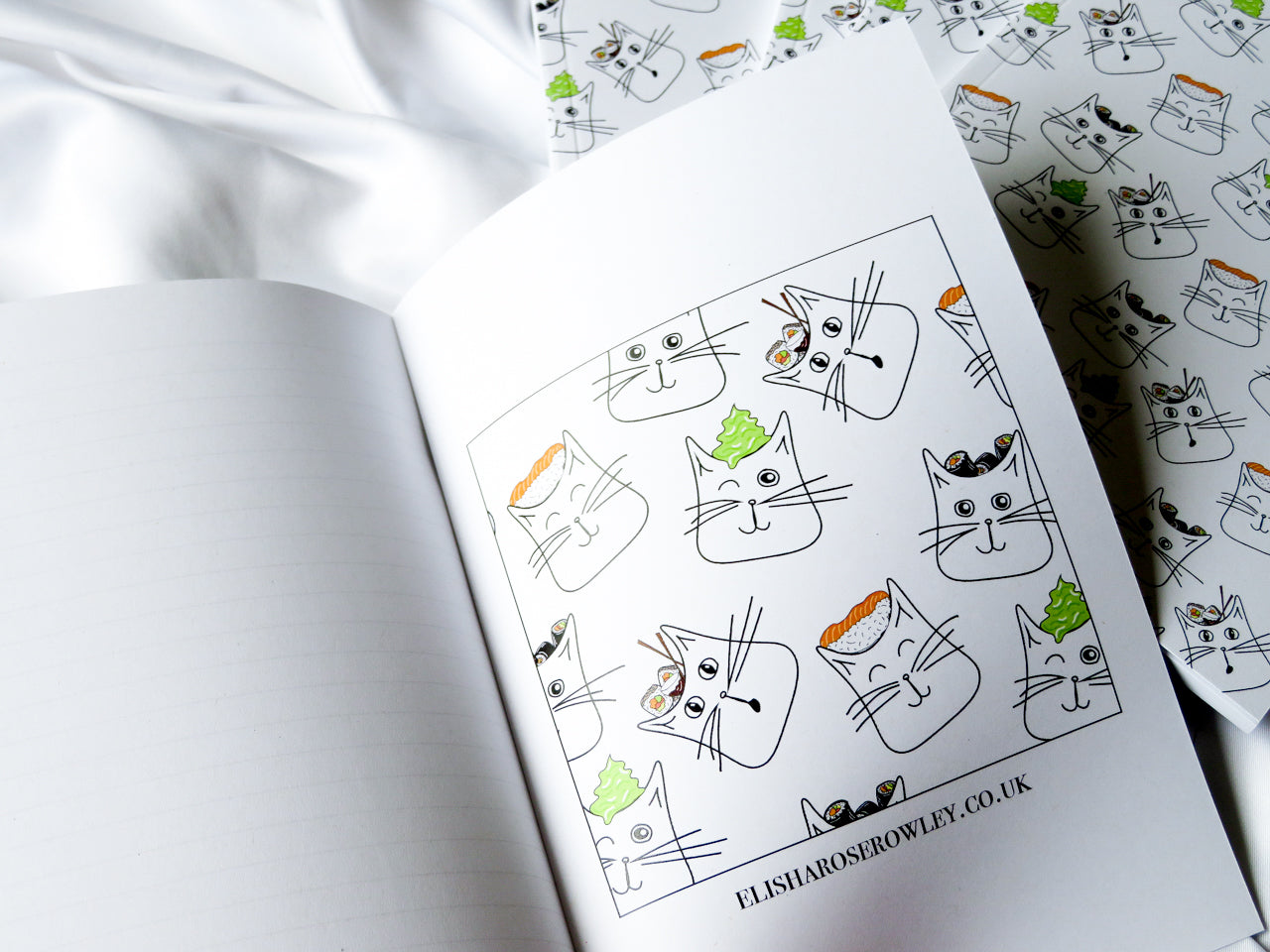 Sushi Cats Notebook, A5