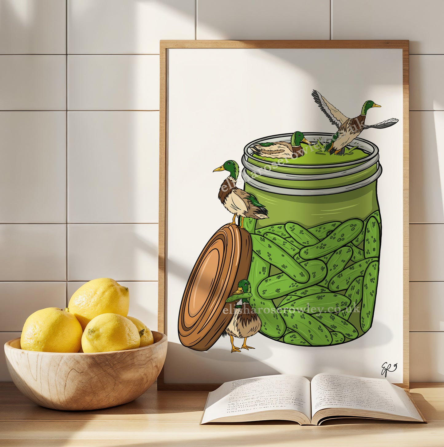Pickle Pond - Hand-drawn and Illustrated Art Print