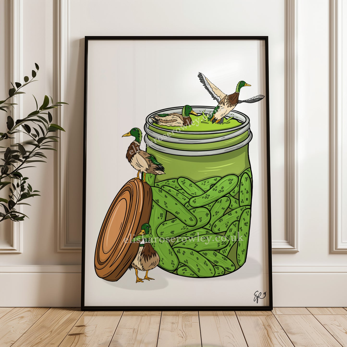 Pickle Pond - Hand-drawn and Illustrated Art Print