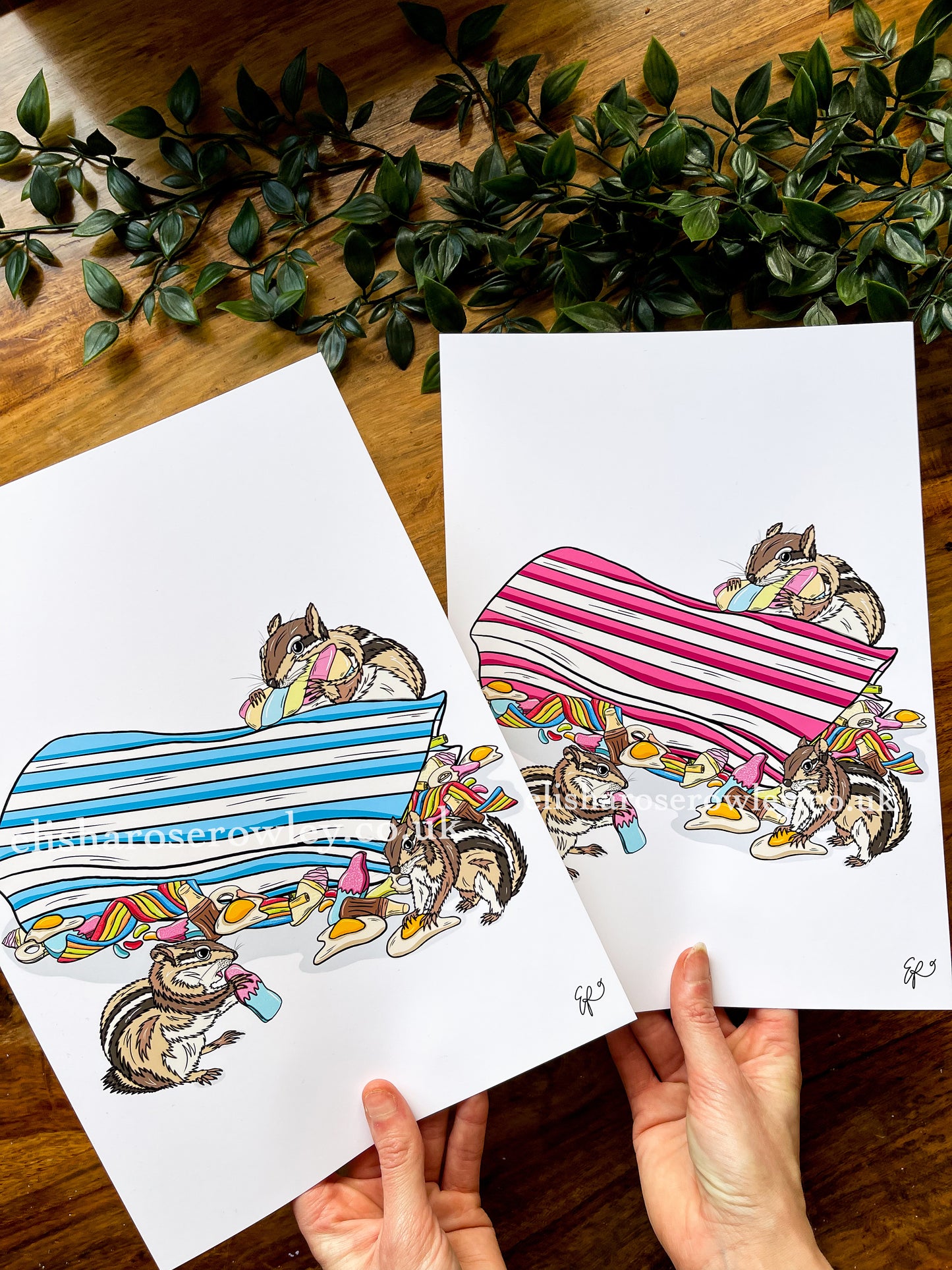 Chip 'N' Mix - Hand-Drawn and Illustrated Art Print, Available in 2 Colours