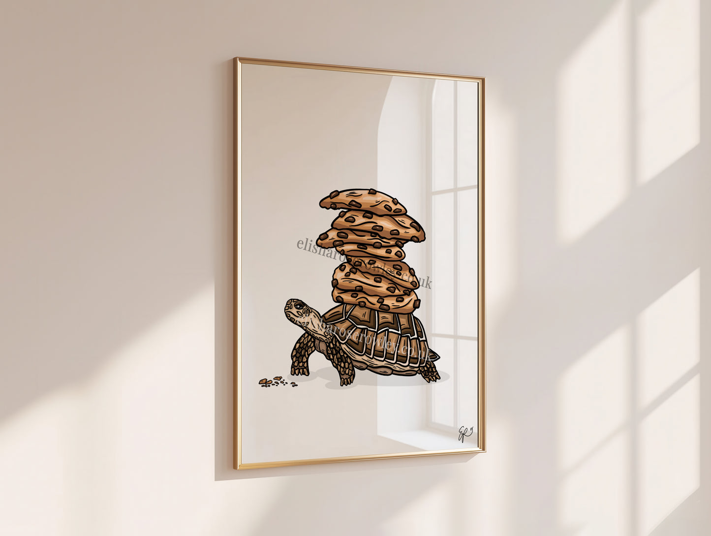 Turtle's Cookies! Biscuit Kitchen/Nursery Wall Art Print