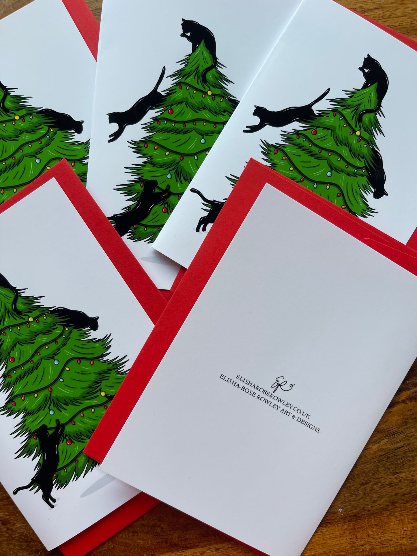 Pack of 6 Animal Christmas Cards - Hand-drawn and Illustrated Greeting Cards, A6 or A5