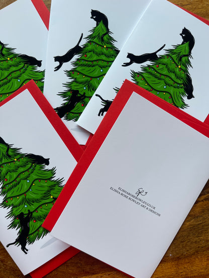 Pack of 6 Animal Christmas Cards - Hand-drawn and Illustrated Greeting Cards, A6 or A5