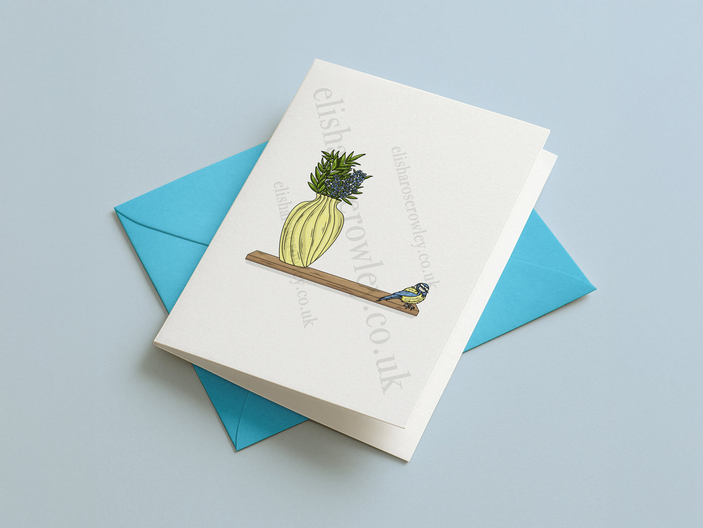 Forget-Me-Not Springtime Floral Greeting Card - Blank/Birthday/Mother's Day