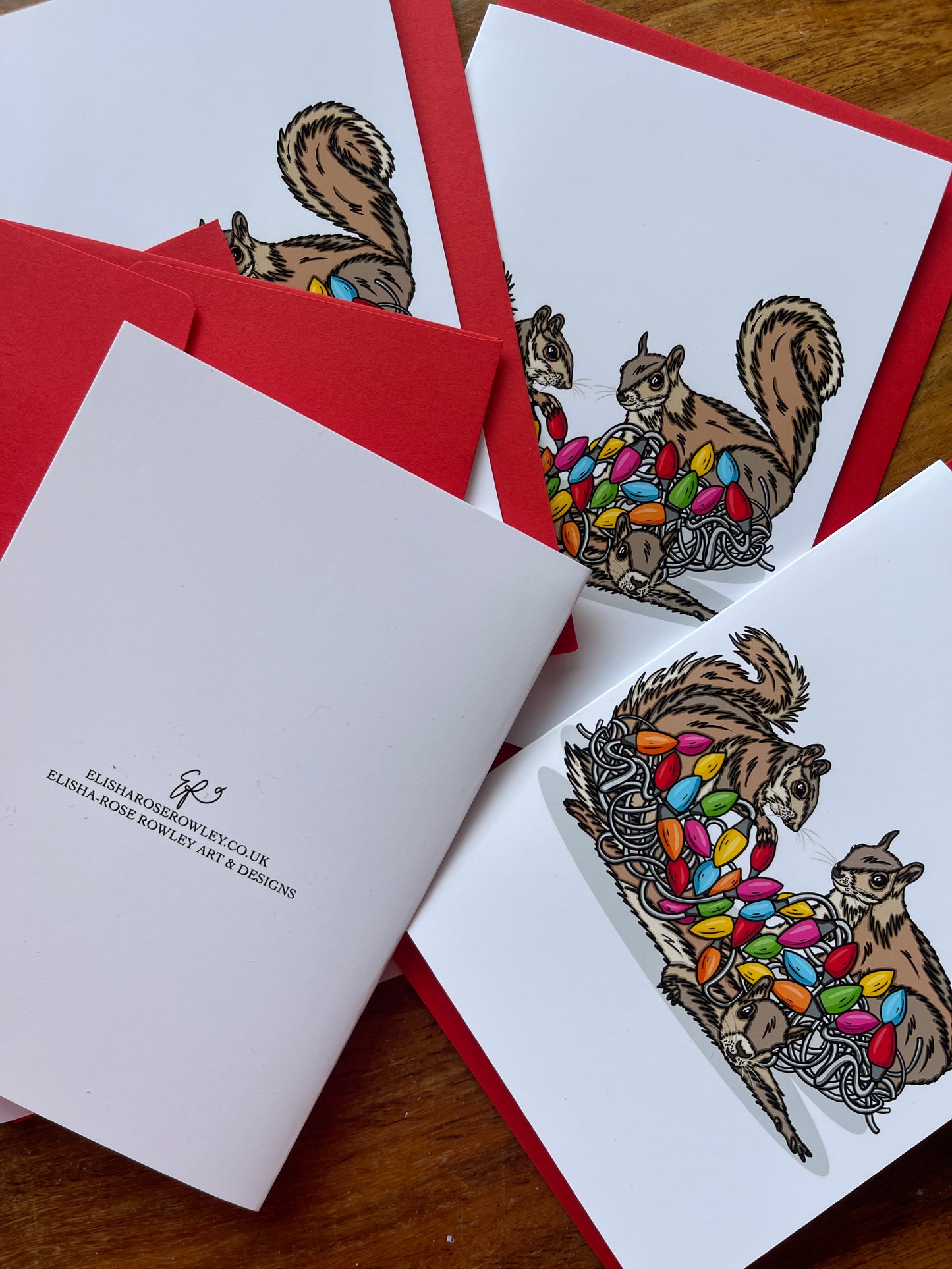 Pack of 6 Animal Christmas Cards - Hand-drawn and Illustrated Greeting Cards, A6 or A5