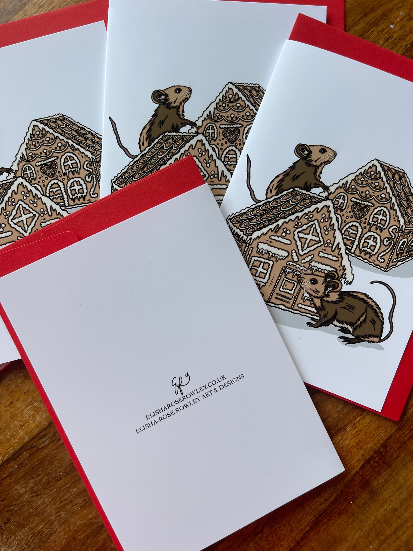 Pack of 6 Animal Christmas Cards - Hand-drawn and Illustrated Greeting Cards, A6 or A5