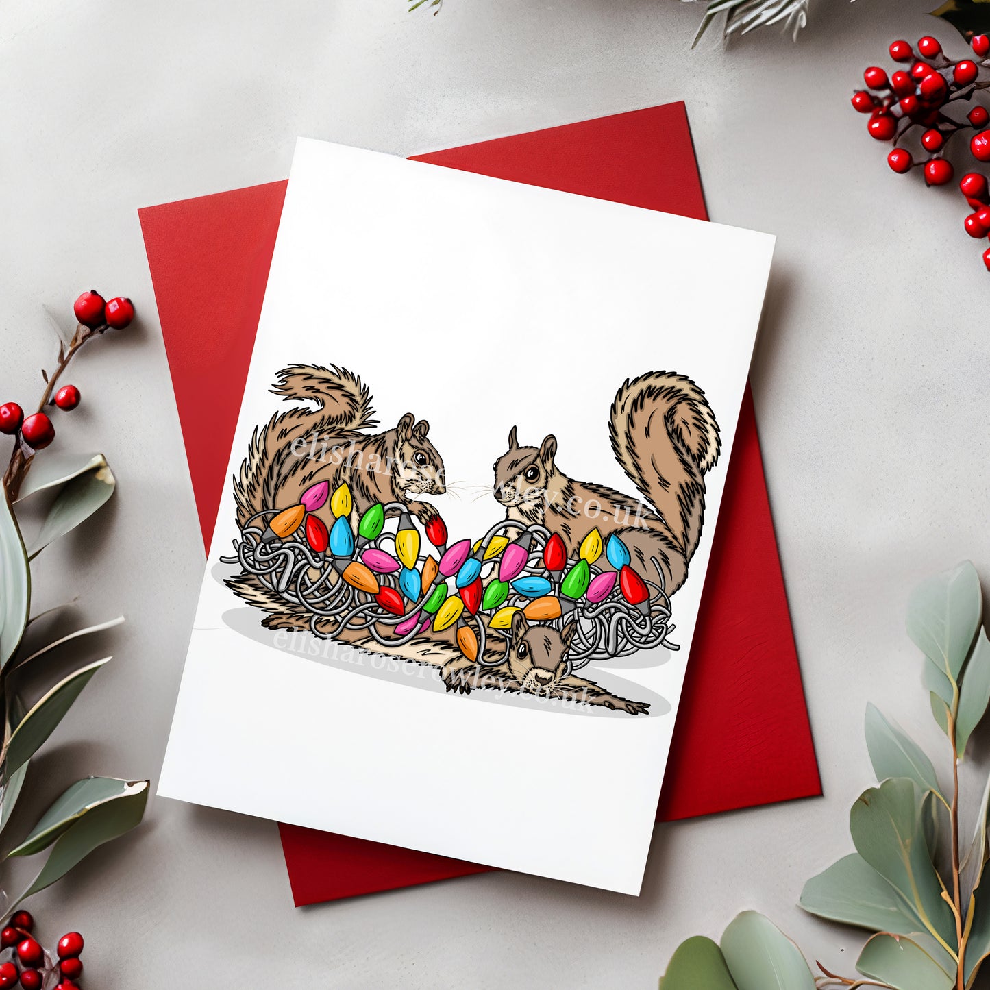 Pack of 6 Animal Christmas Cards - Hand-drawn and Illustrated Greeting Cards, A6 or A5