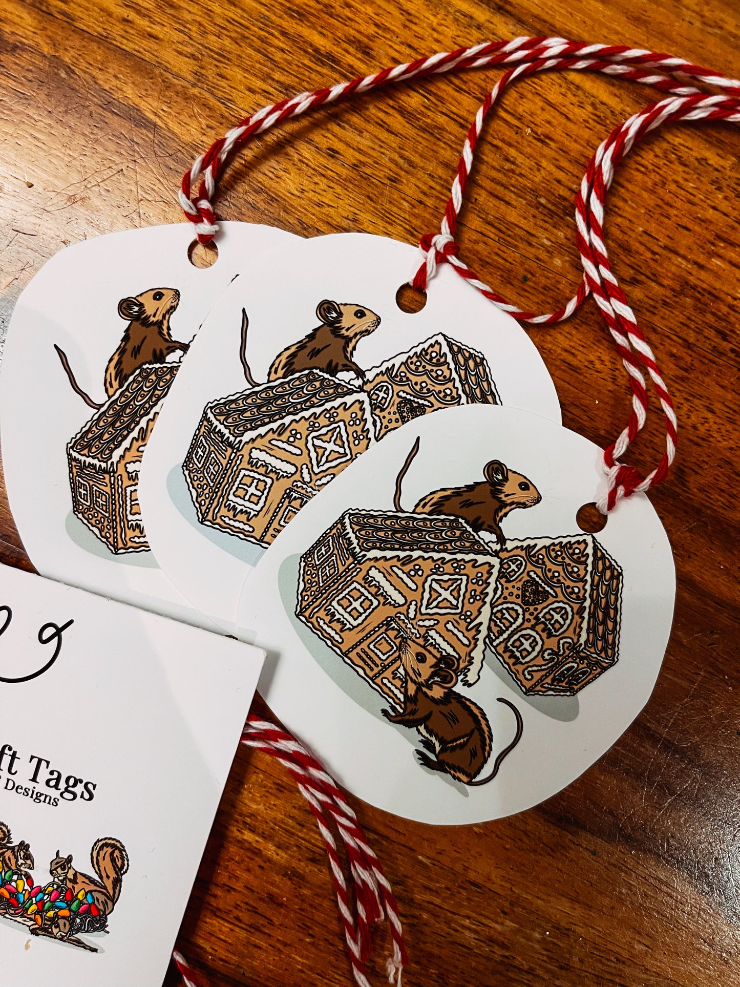 Pack of 10 Christmas Gift Tags - Hand-drawn and Illustrated Gift Tags