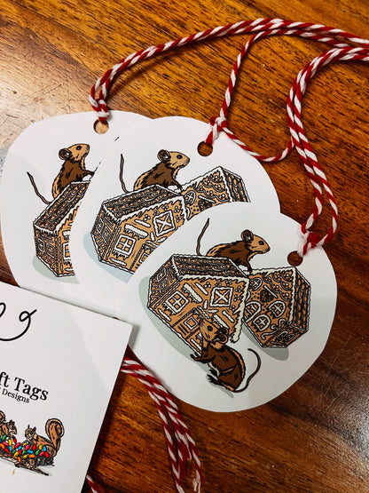 Pack of 10 Christmas Gift Tags - Hand-drawn and Illustrated Gift Tags