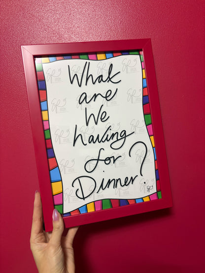 What are we having for Dinner? Art Print