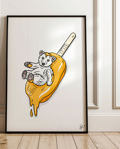 Polar Pop! - Ice Cream Summer Animal Art Print