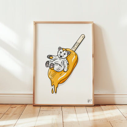 Polar Pop! - Ice Cream Summer Animal Art Print
