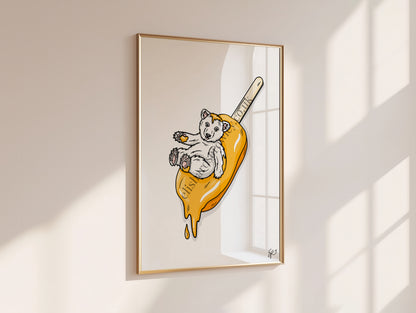 Polar Pop! - Ice Cream Summer Animal Art Print