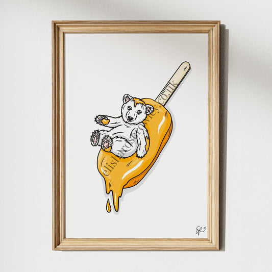 Polar Pop! - Ice Cream Summer Animal Art Print