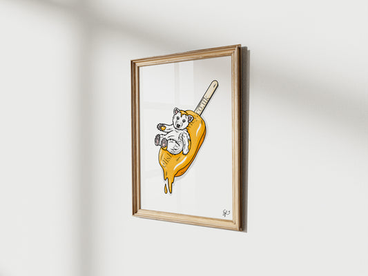 Polar Pop! - Ice Cream Summer Animal Art Print