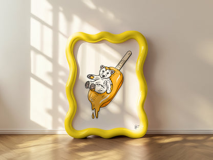 Polar Pop! - Ice Cream Summer Animal Art Print