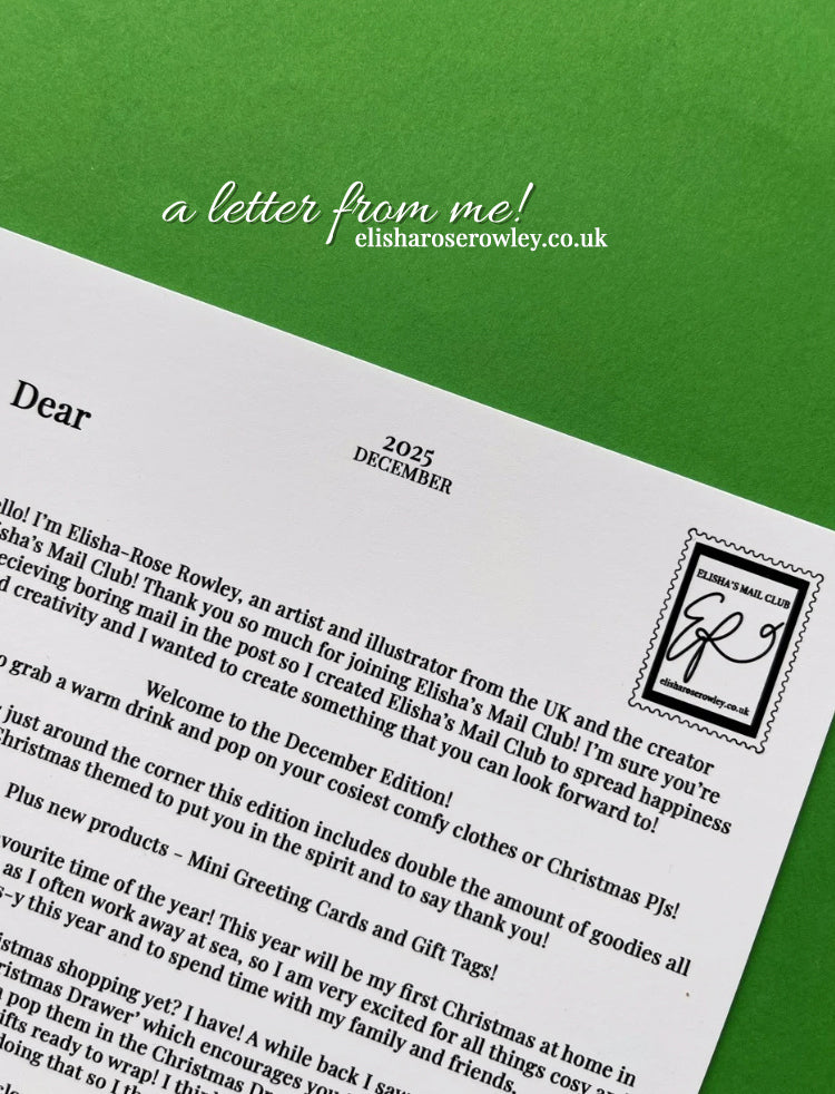 DECEMBER 2025, Past Edition (Elisha's Mail Club!)