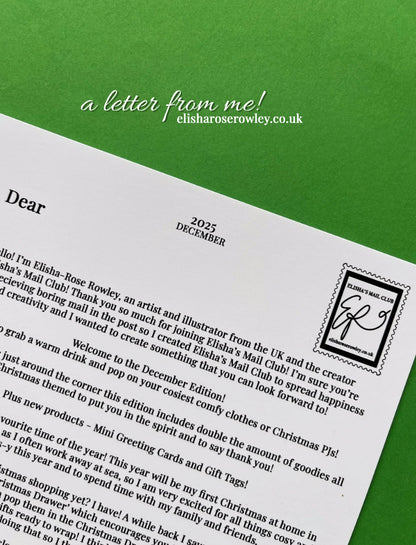 DECEMBER 2025, Past Edition (Elisha's Mail Club!)