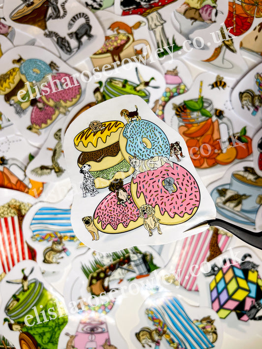 Donut Dogs Sticker  - 'Unexpected Pairings'
