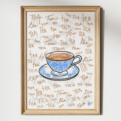 TEA, tea, TeA... Art Print