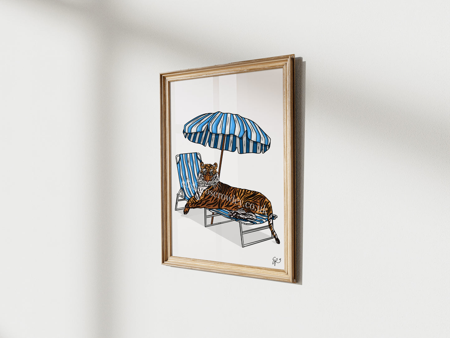Sunshine and Stripes! Summer Animal Art Print