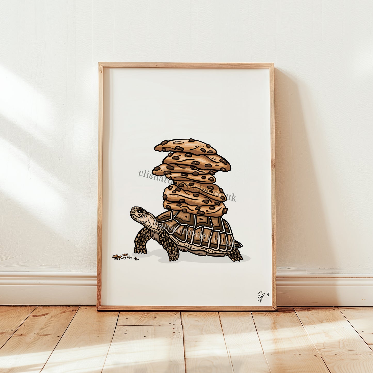 Turtle's Cookies! Biscuit Kitchen/Nursery Wall Art Print