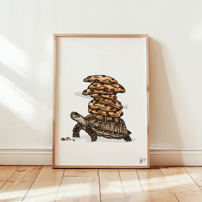 Turtle's Cookies! Biscuit Kitchen/Nursery Wall Art Print