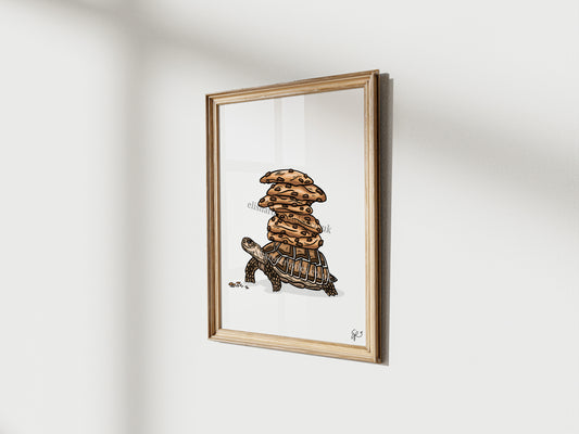 Turtle's Cookies! Biscuit Kitchen/Nursery Wall Art Print