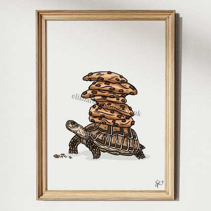 Turtle's Cookies! Biscuit Kitchen/Nursery Wall Art Print