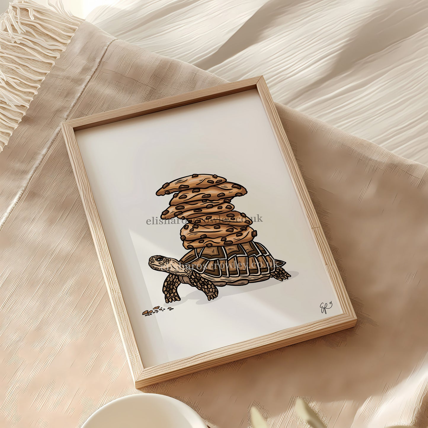 Turtle's Cookies! Biscuit Kitchen/Nursery Wall Art Print