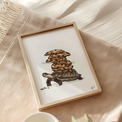 Turtle's Cookies! Biscuit Kitchen/Nursery Wall Art Print