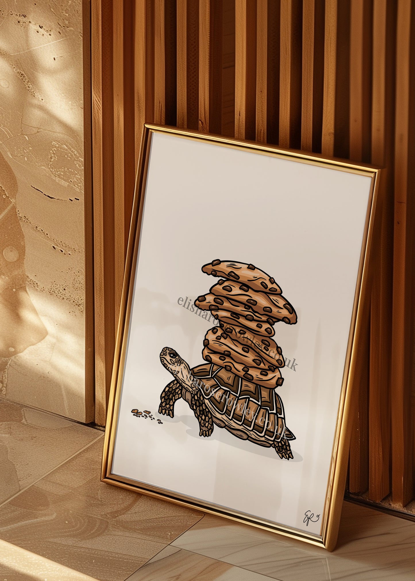 Turtle's Cookies! Biscuit Kitchen/Nursery Wall Art Print